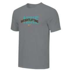 Nike Men's Weightlifting Arch Tee - Grey/Orange/Blue