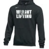 Nike Men's Weightlifting Stacked Club Fleece Hoodie - Black/White