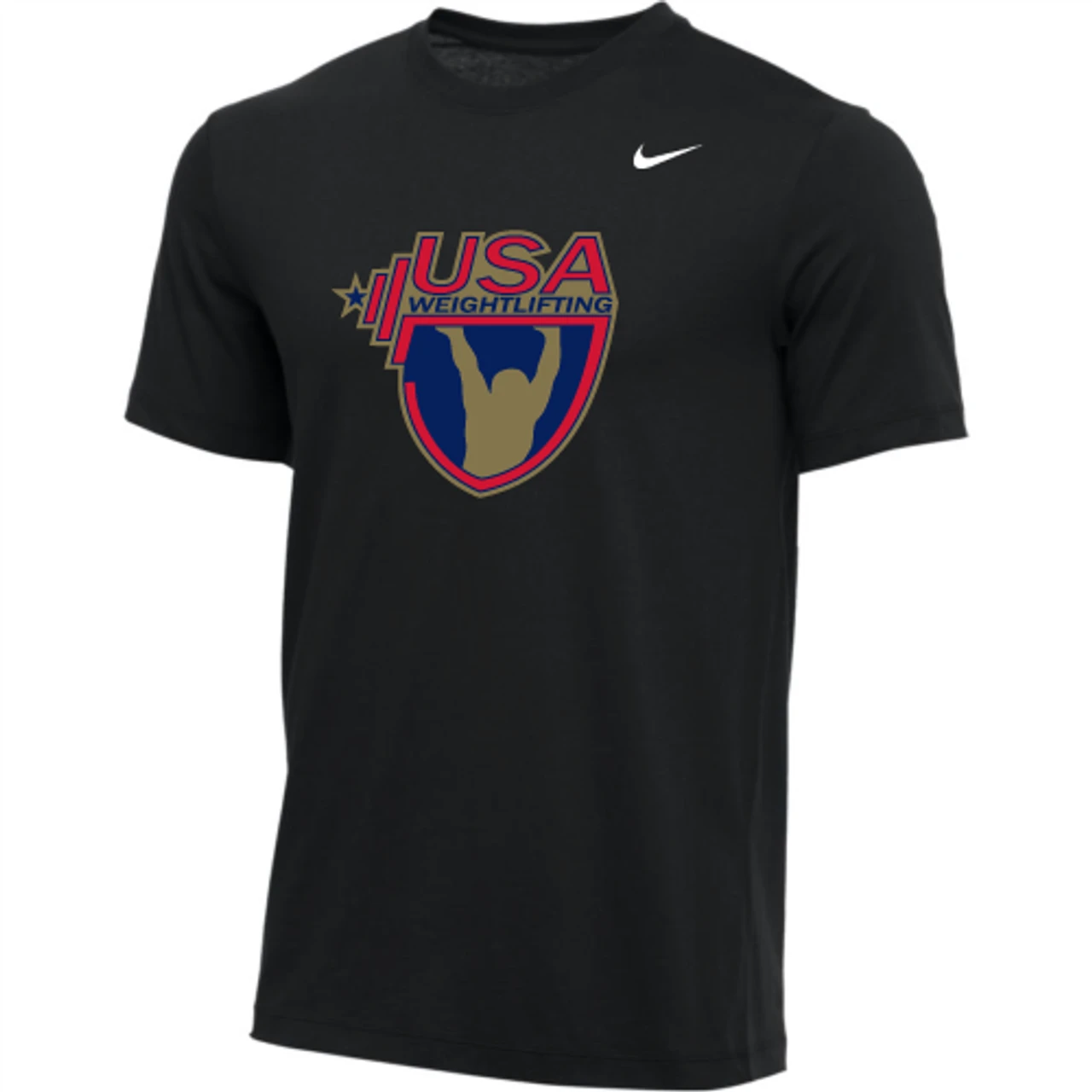 Nike Men's USA Weightlifting Tee - Black/Gold 1 Nike Men's USA Weightlifting Tee - Black/Gold