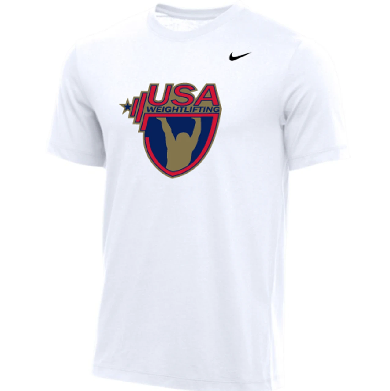 Nike Women's USA Weightlifting Tee - White/Gold 1 Nike Women's USA Weightlifting Tee - White/Gold