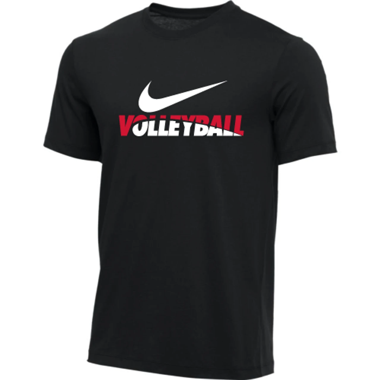 Nike Men's Volleyball Tee - Black/Red/White 1 Nike Men's Volleyball Tee - Black/Red/White