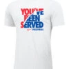 Nike Women's Volleyball You've Been Served Tee - White/Red/Blue