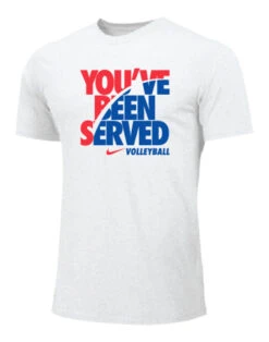 Nike Men's Volleyball You've Been Served Tee - White/Red/Blue
