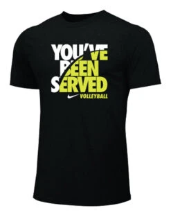 Nike Women's Volleyball You've Been Served Tee - Black/White/Volt