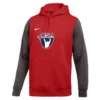 Nike Men's USA Weightlifting Club Fleece Color Block Hoodie - Red/Grey