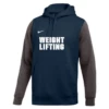 Nike Men's Weightlifting Club Fleece Color Block Hoodie - Navy/Grey