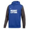 Nike Men's Weightlifting Club Fleece Color Block Hoodie - Royal/Grey
