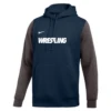 Nike Men's Wrestling Club Fleece Color Block Hoodie - Navy/Grey