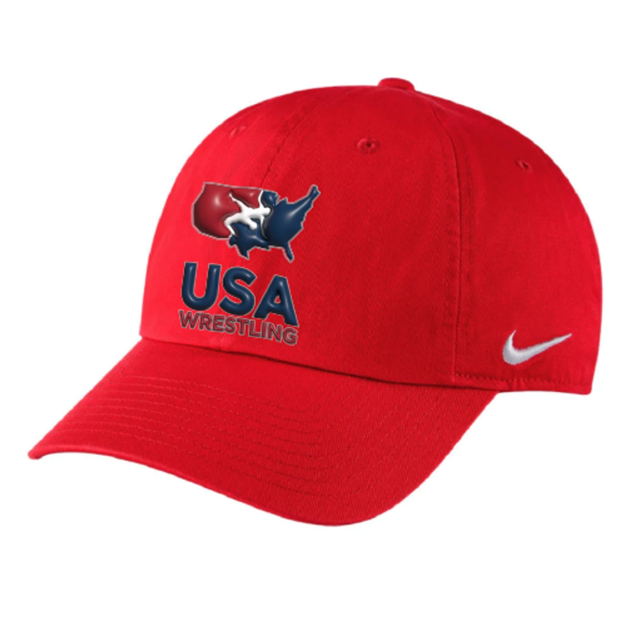 Nike Unisex USA Wrestling Heritage 86 Cap - Red 1 Nike Unisex USA Wrestling Heritage 86 Cap - Red